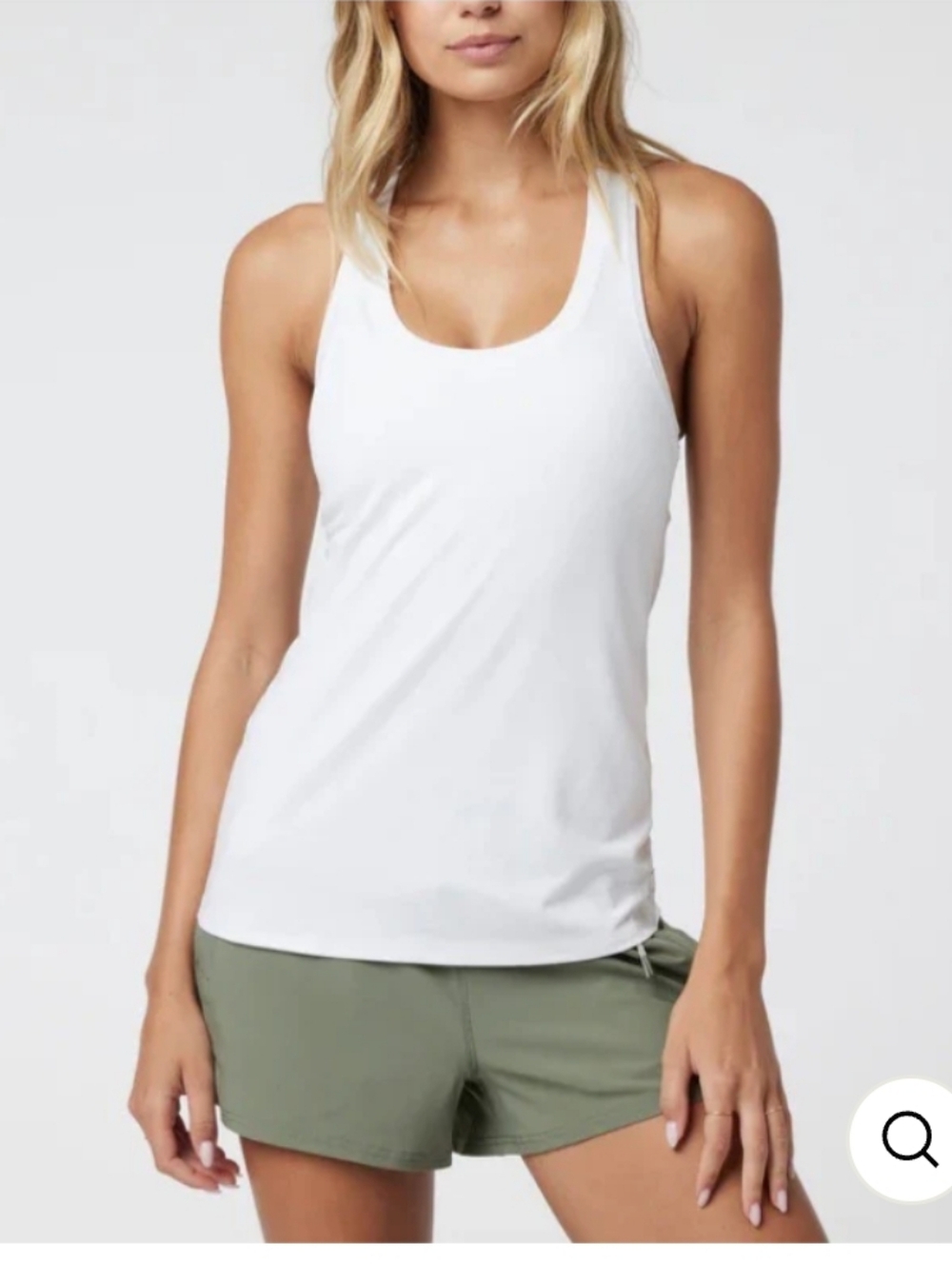 Women's Volley Tank in White
